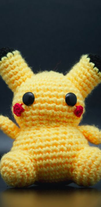 pokemon, pikachu, yellow Wallpaper 1080x2220