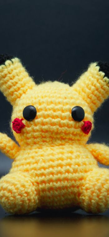 pokemon, pikachu, yellow Wallpaper 1284x2778