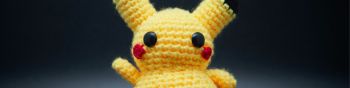 pokemon, pikachu, yellow Wallpaper 1590x400