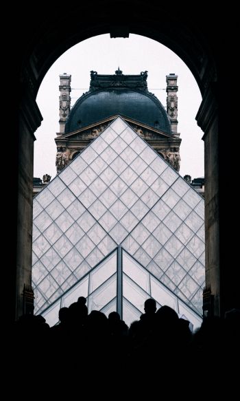 Обои 1200x2000 Париж, Франция Франция уличная фотография архитектура купол человек арка арочный шпиль шпиль башня