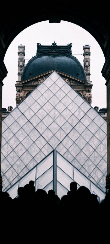 Обои 1440x3200 Париж, Франция Франция уличная фотография архитектура купол человек арка арочный шпиль шпиль башня