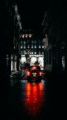 street photography lawless street photography street night united kingdom london taxi taxi car transport vehicle lighting asphalt asphalt road Wallpaper 720x1280