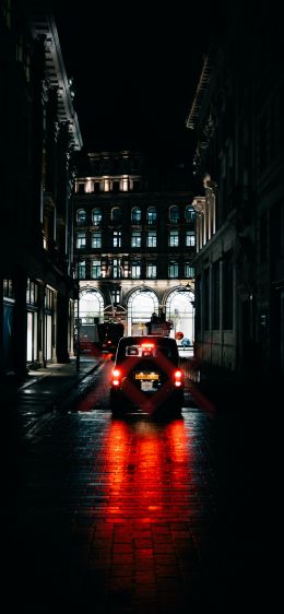 street photography lawless street photography street night united kingdom london taxi taxi car transport vehicle lighting asphalt asphalt road Wallpaper 1242x2688