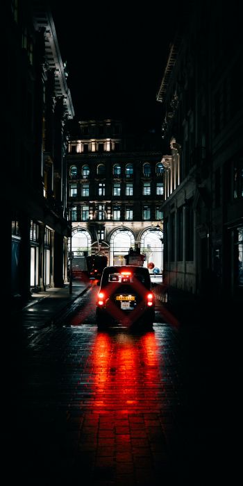 street photography lawless street photography street night united kingdom london taxi taxi car transport vehicle lighting asphalt asphalt road Wallpaper 720x1440