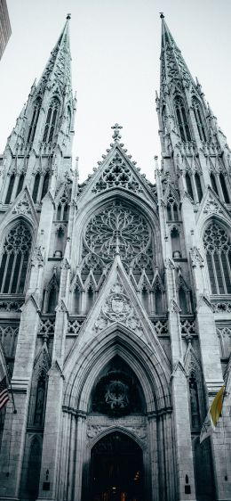 St. Patrick's Cathedral, New York, USA Wallpaper 1170x2532