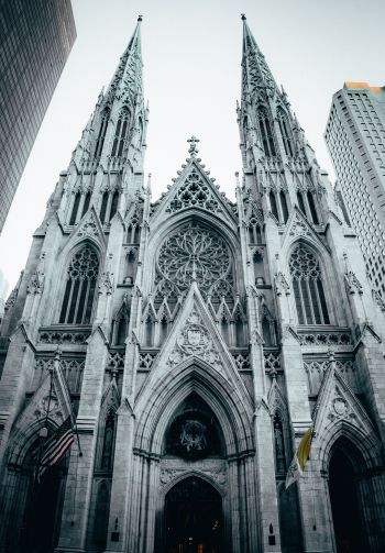 St. Patrick's Cathedral, New York, USA Wallpaper 1640x2360