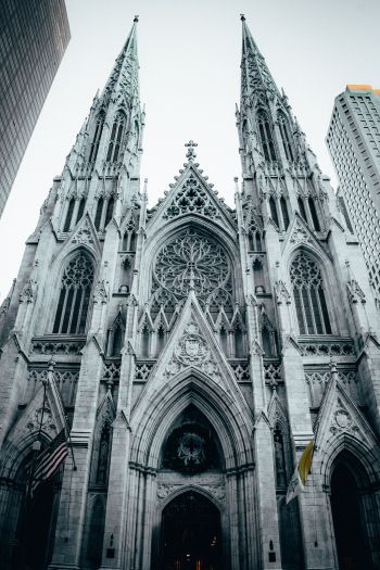 St. Patrick's Cathedral, New York, USA Wallpaper 640x960