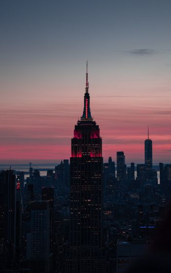 Rockefeller Center, New York, New York, usa architecture building spire steeple tower high rise city urban building architectures Wallpaper 1752x2800