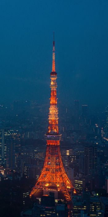 Tokyo Tower, Tokyo, Japan Wallpaper 720x1440