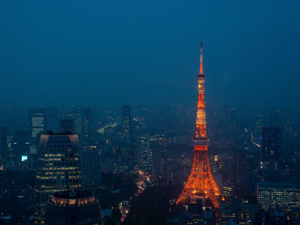 Tokyo Tower, Tokyo, Japan Wallpaper 1024x768