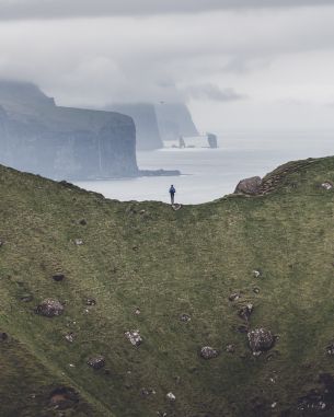 Обои 5048x6310 Фарерские острова, пейзаж, скалы