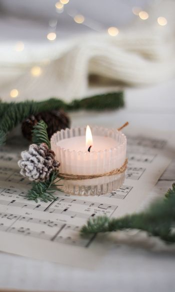 candle, holiday, fire Wallpaper 1200x2000