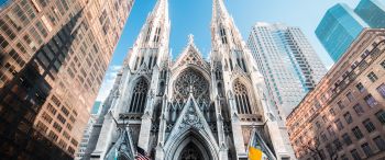 St. Patrick's Cathedral, New York, USA Wallpaper 3440x1440