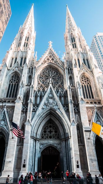St. Patrick's Cathedral, New York, USA Wallpaper 1080x1920