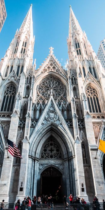 St. Patrick's Cathedral, New York, USA Wallpaper 720x1440