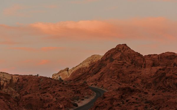 road, mountains, sunrise, morning Wallpaper 2560x1600