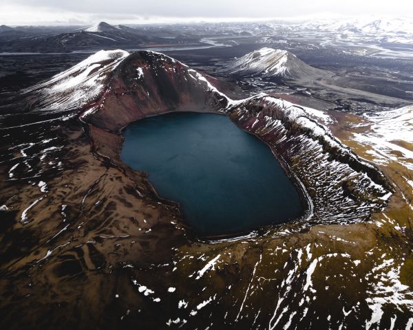 lake, snow, mountains, snow mountains Wallpaper 1280x1024