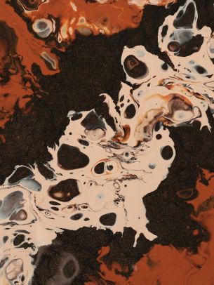 acrylic, paint, divorces, orange, white Wallpaper 1668x2224