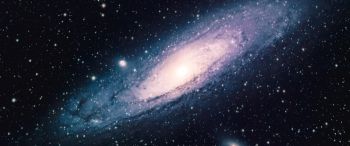 Обои 3440x1440 галактика, космос, звезды, вселенная