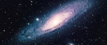 Обои 2560x1080 галактика, космос, звезды, вселенная