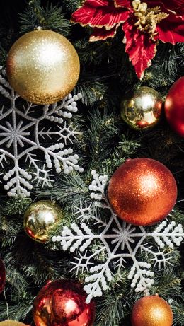 New Year, christmas toys Wallpaper 640x1136