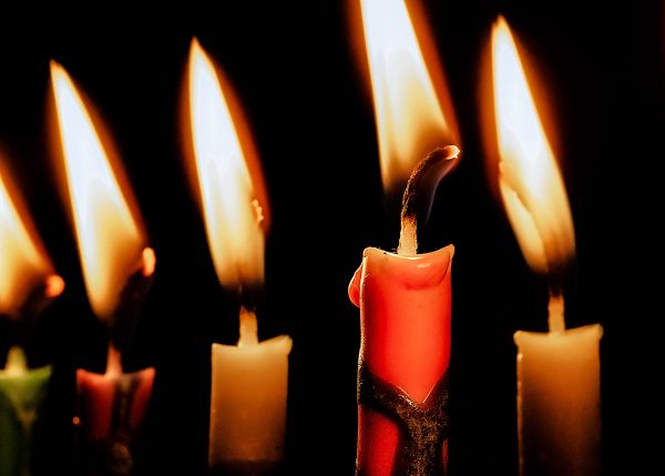 candles, candle, fire, warm, black background Wallpaper 4727x3384