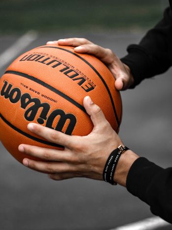 basketball, ball, hands, man, sport Wallpaper 1668x2224