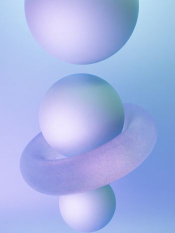 ball, sphere, 3D modeling Wallpaper 2048x2732