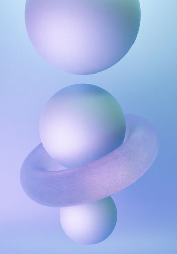 ball, sphere, 3D modeling Wallpaper 1668x2388