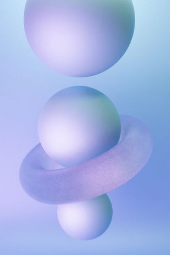 ball, sphere, 3D modeling Wallpaper 640x960