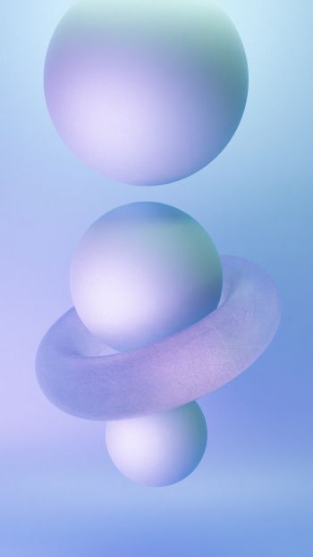 ball, sphere, 3D modeling Wallpaper 640x1136
