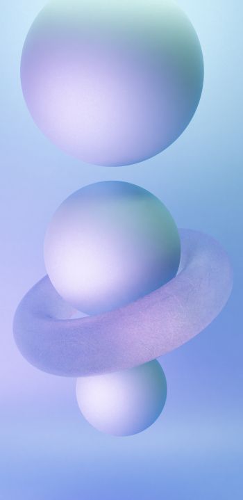 ball, sphere, 3D modeling Wallpaper 1080x2220