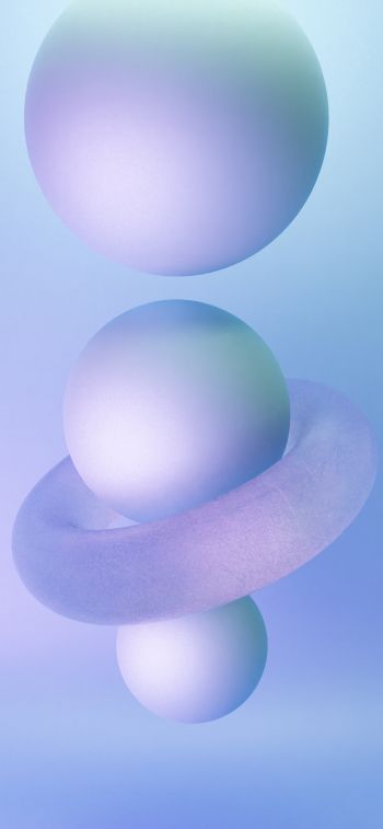 ball, sphere, 3D modeling Wallpaper 1125x2436