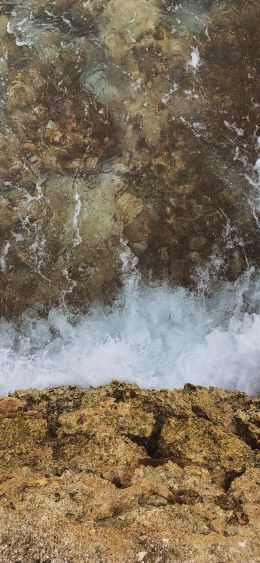 sea, water, splash Wallpaper 1080x2340