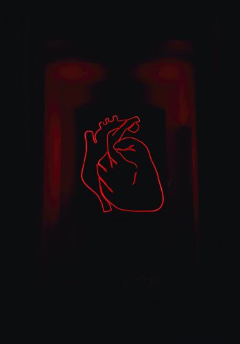 heart, red, outline Wallpaper 1640x2360