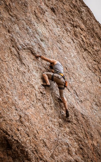 climber, man, mountains Wallpaper 1752x2800