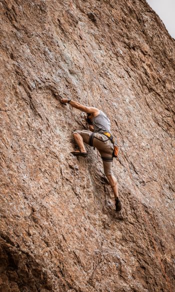 climber, man, mountains Wallpaper 1200x2000