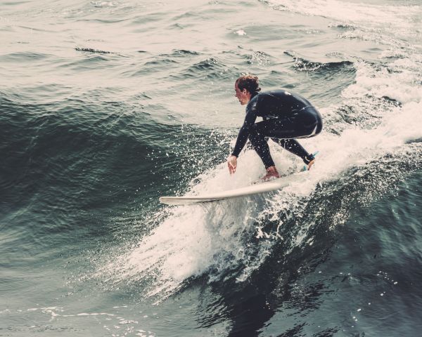 surfer, on the wave, sea Wallpaper 1280x1024
