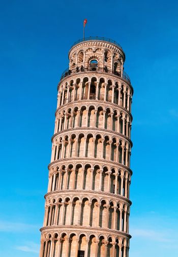Leaning Tower of Pisa, Pisa, Italy Wallpaper 1640x2360