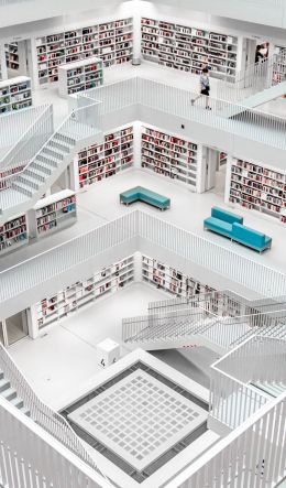 Stuttgart City Library, Stuttgart, Germany Wallpaper 600x1024