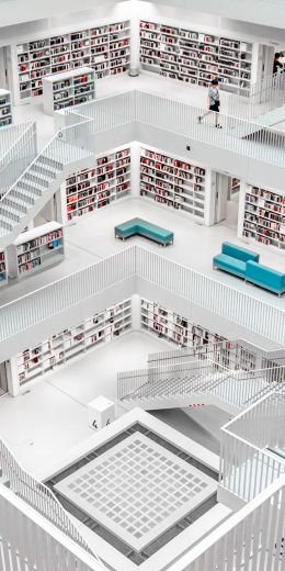 Stuttgart City Library, Stuttgart, Germany Wallpaper 720x1440