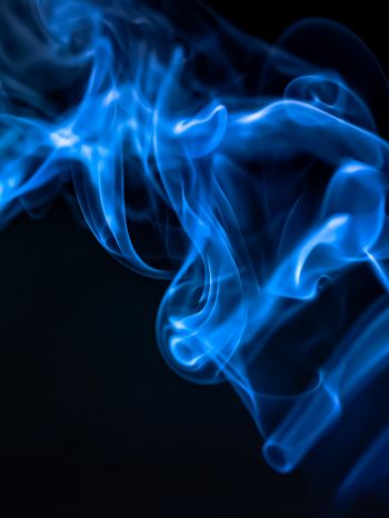 blue smoke, outlines Wallpaper 1620x2160