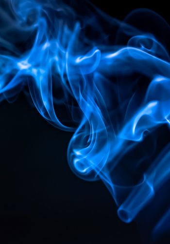 blue smoke, outlines Wallpaper 1668x2388