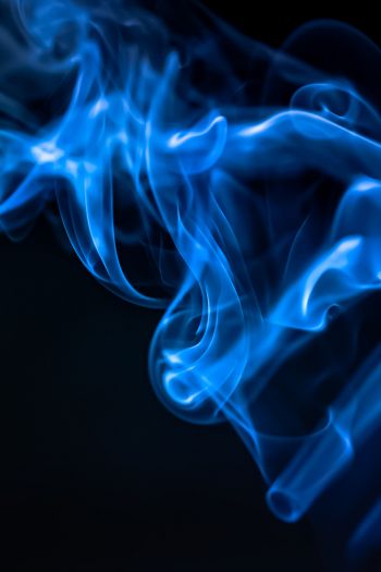 blue smoke, outlines Wallpaper 640x960