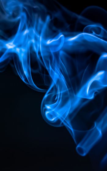 blue smoke, outlines Wallpaper 1752x2800