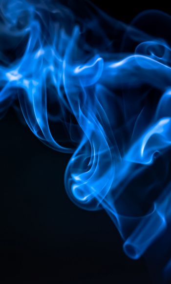 blue smoke, outlines Wallpaper 1200x2000