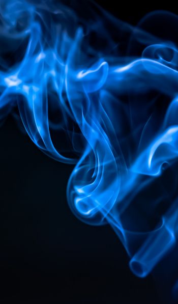 blue smoke, outlines Wallpaper 600x1024