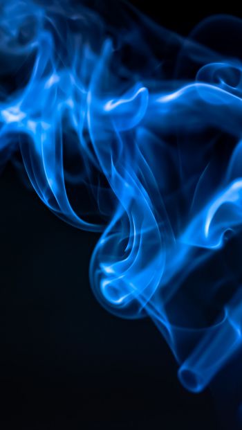 blue smoke, outlines Wallpaper 640x1136