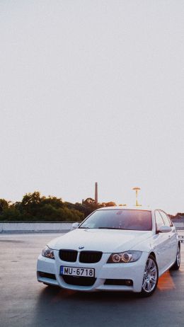 BMW, white car Wallpaper 1080x1920