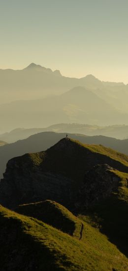 Montagnier, Kur, Switzerland Wallpaper 1080x2280